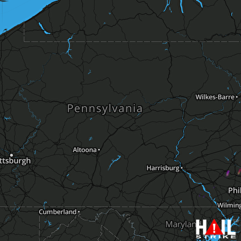 Hail Map Terre Hill, PA 03-15-2019