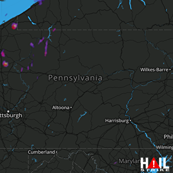 Hail Map Cochranton, PA 04-14-2019