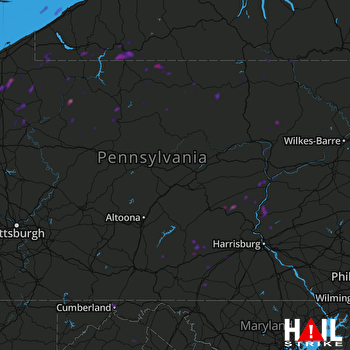 Hail Map Cumberland, MD 06-01-2019