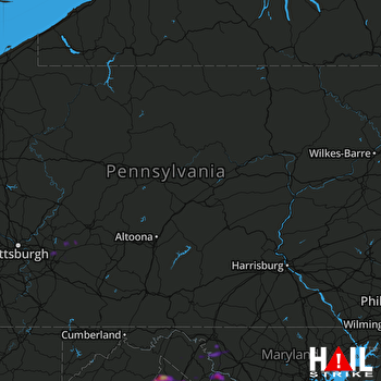 Hail Map Winchester, VA 05-15-2018