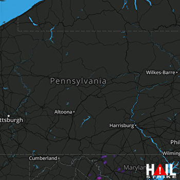 Hail Map Charles Town, WV 07-18-2018
