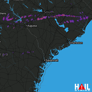Hail Map Sumter, SC 05-29-2017