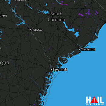 Hail Map Olanta, SC 08-06-2017