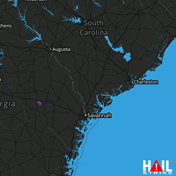 Hail Map CHARLESTON 07-22-2018