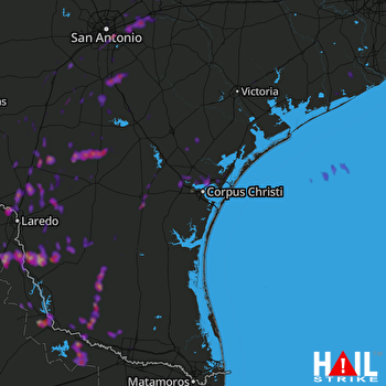 Hail Map Rio Grande City, TX 03-29-2018