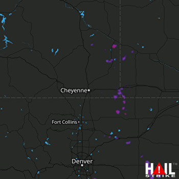 Hail Map Parker, CO 07-03-2020