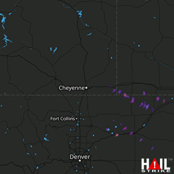 Hail Map Wiggins, CO 06-23-2017