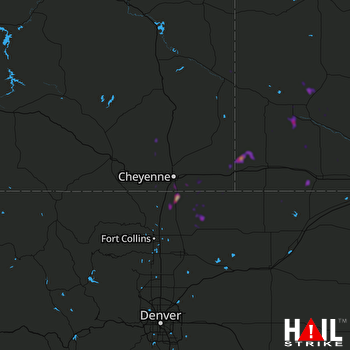 Hail Map CHEYENNE 06-16-2018