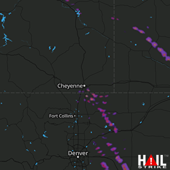 Hail Map Eaton, CO 08-06-2018