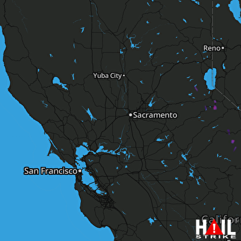 Hail Map SACRAMENTO 08-22-2017