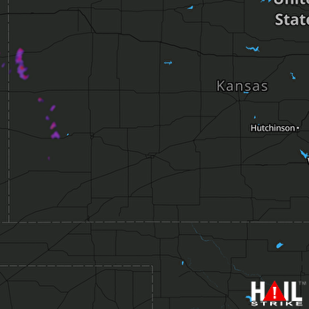 Hail Map DODGE CITY 08-18-2018