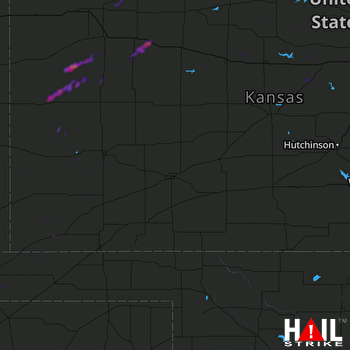Hail Map Quinter, KS 09-20-2018