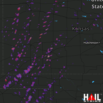Hail Map Liberal, KS 05-23-2019