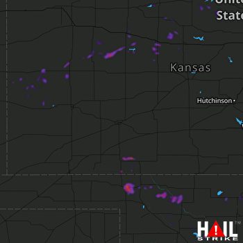 Hail Map Hays, KS 08-17-2019