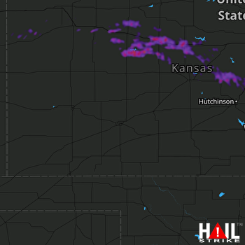 Hail Map Hays, KS 08-18-2019