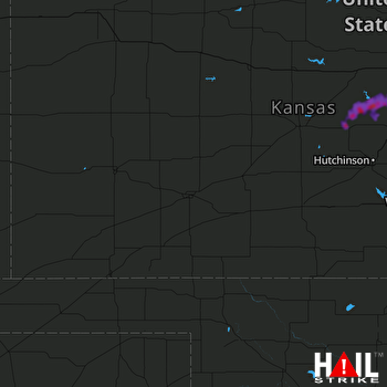 Hail Map Lindsborg, KS 09-28-2019