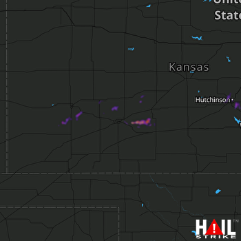 Hail Map Hutchinson, KS 05-15-2020