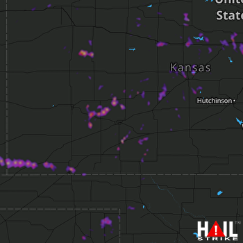 Hail Map Liberal, KS 05-24-2020