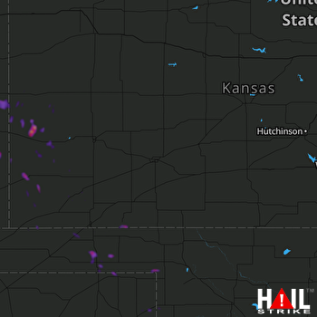 Hail Map Syracuse, KS 07-03-2020