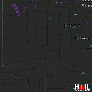 Hail Map Lindsborg, KS 07-21-2020