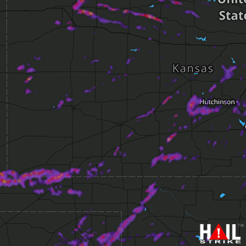 Hail Map Wichita, KS 06-26-2021