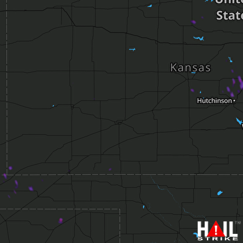 Hail Map Inman, KS 07-27-2021