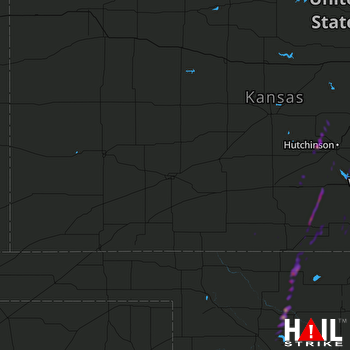 Hail Map Attica, KS 10-12-2021