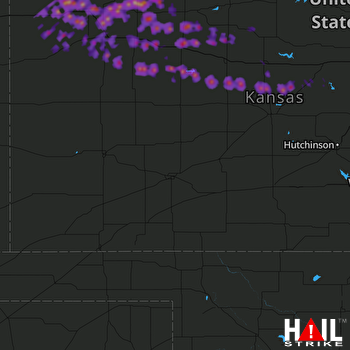 Hail Map Colby, KS 05-27-2017