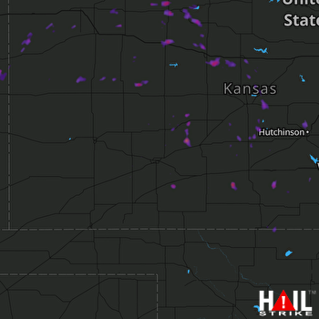 Hail Map Ellinwood, KS 06-06-2017