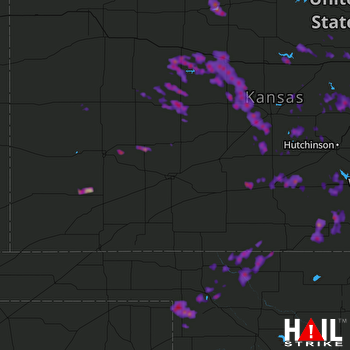 Hail Map Hays, KS 06-15-2017