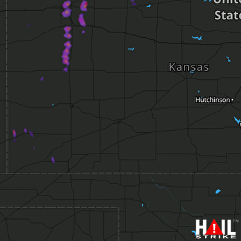 Hail Map Oakley, KS 06-26-2017