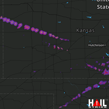Hail Map Wellington, KS 05-15-2018