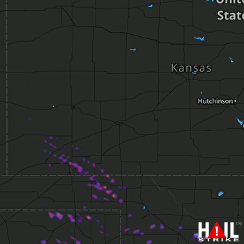 Hail Map Liberal, KS 06-22-2018