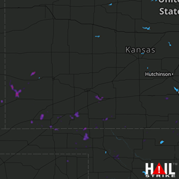 Hail Map Hugoton, KS 07-17-2018