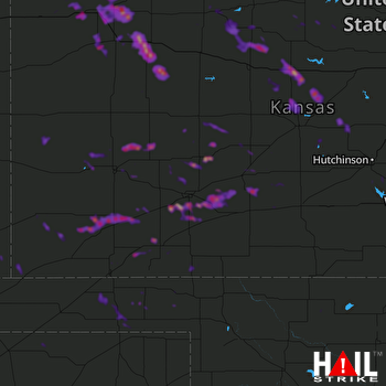 Hail Map Russell, KS 07-29-2018