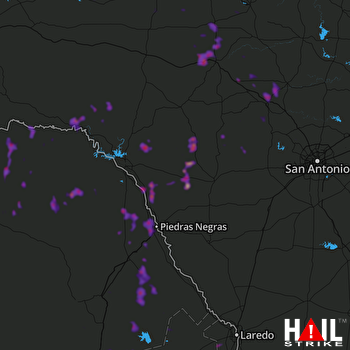 Hail Map Menard, TX 05-28-2020