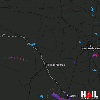 Hail Map LAUGHLIN AFB 05-22-2017