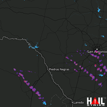 Hail Map Uvalde, TX 05-23-2017