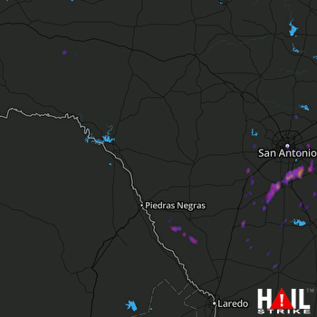 Hail Map Floresville, TX 05-31-2017