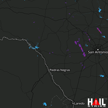 Hail Map Hondo, TX 06-05-2017