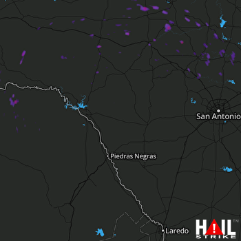 Hail Map LAUGHLIN AFB 07-23-2017