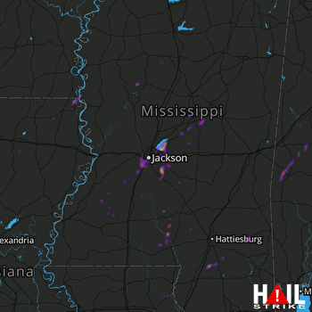 Hail Map Jackson, MS 05-27-2020
