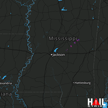 Hail Map Forest, MS 02-11-2021
