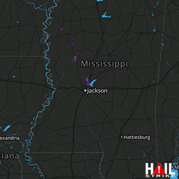 Hail Map Madison, MS 06-17-2017