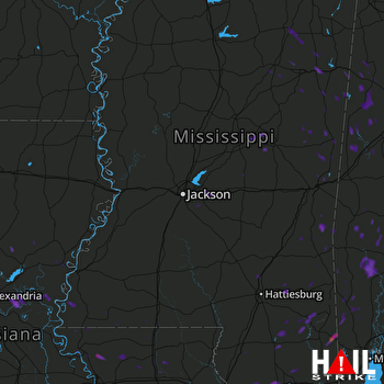 Hail Map Gulfport, MS 07-08-2017