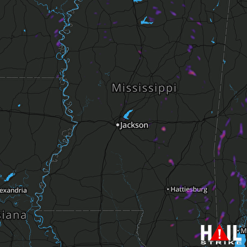 Hail Map Laurel, MS 05-16-2018
