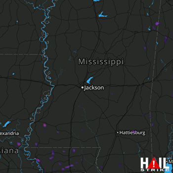 Hail Map Hammond, LA 06-12-2018