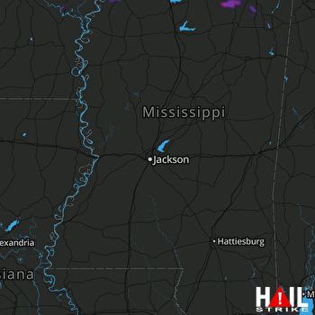 Hail Map Houlka, MS 06-23-2018
