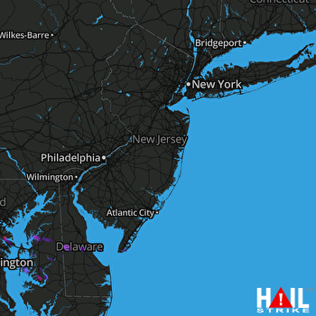 Hail Map Laurel, MD 05-20-2017