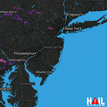 Hail Map Hanover, PA 05-10-2018